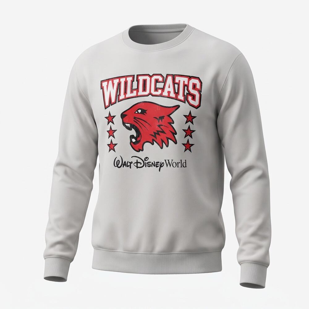 NEW Disney Parks WDW World High School Musical Wildcats Sweatshirt Large L